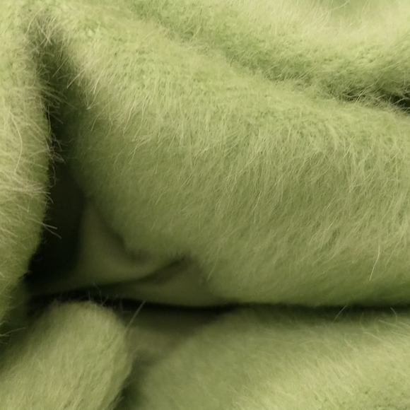 Alpaca Blend Jacket Soft Wool Light Lime Green by Eccoci Quality Classic size 16 - Picture 10 of 10